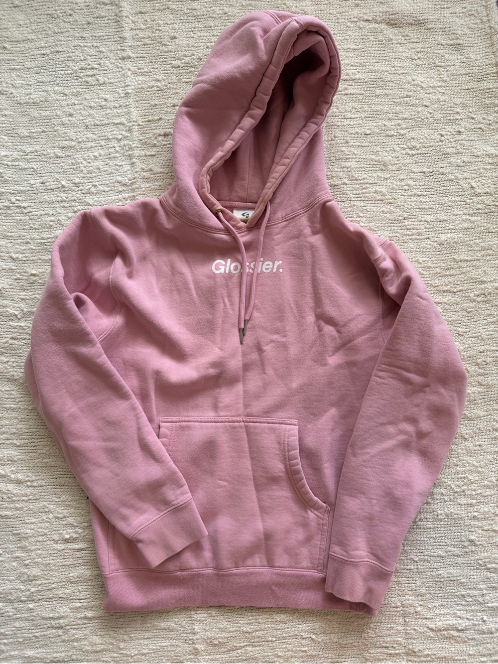 Pink Glossier Hoodie Size S